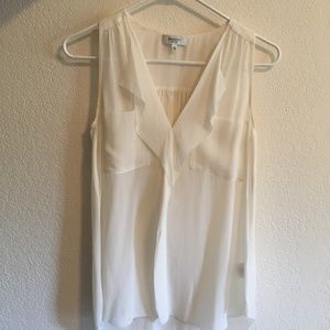 Aritzia t babaton 100% silk sleeveless blouse